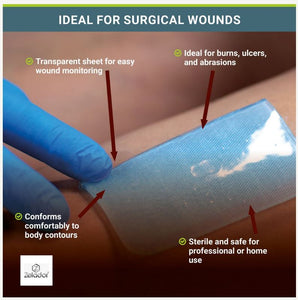 Moderex Hydrogel Dressing Sheets – Moist Wound Healing & Burn Care