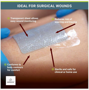 Moderex Hydro-cool Hydrogel dressing with adhesive border