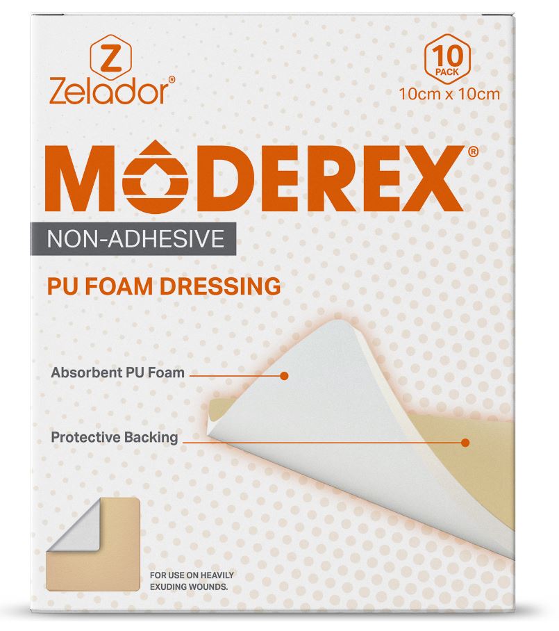 Moderex Non Adhesive PU Foam Dressing – Zelador